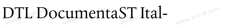 DTL DocumentaST Ital字体转换